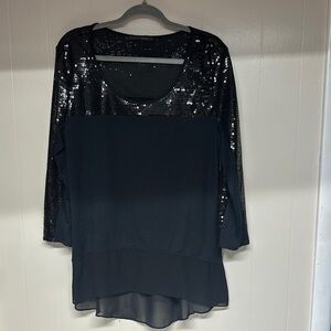 Coco Bianco Black Sequin Tunic